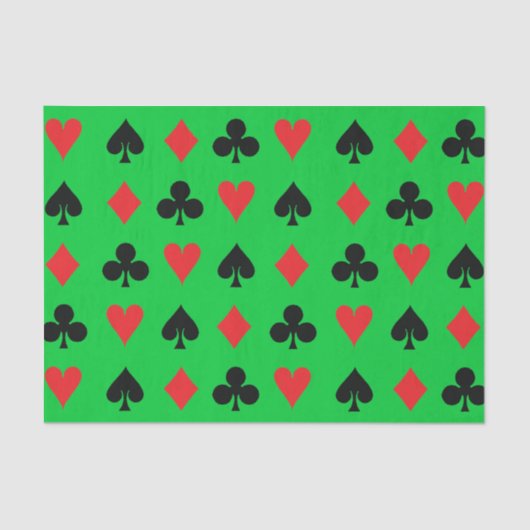 トランプのポーカーカードのスーツ 薄葉紙 (正面)