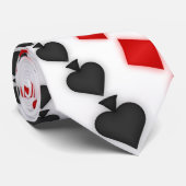 トランプのポーカーカードは螺線形に適します: カスタムなタイ: ブラックジャック ネクタイ (ロール)