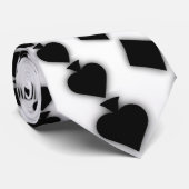 トランプのポーカーカードは螺線形に適します: カスタムなタイ: ブラックジャック ネクタイ (ロール)