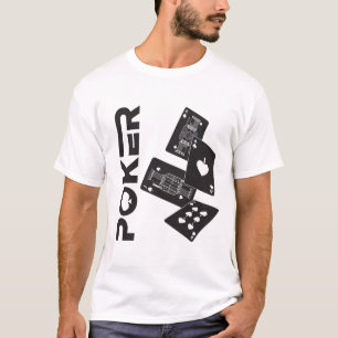 トランプのポーカーカードゲーム賭博衣服 Tシャツ
