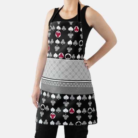 トランプのポーカーカードゲーム エプロン (インサイチュ)
