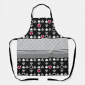 トランプのポーカーカードゲーム エプロン (正面)