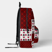 トランプのポーカーカードゲーム プリントバックパック (左)