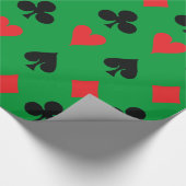 トランプのポーカーカードスーツ ラッピングペーパー (角)