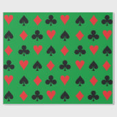 トランプのポーカーカードスーツ ラッピングペーパー (フラット)