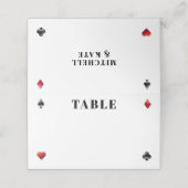 トランプのポーカーカードス結婚ーツ プレイスカード (外部開封)