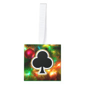 トランプのポーカーカードトランプのポーカープレーヤトランプのポーカーゲームカスタム文字Ace キューブオーナメント (正面)