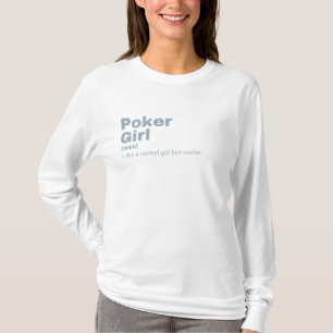 トランプのポーカーガール – トランプのポーカー Tシャツ