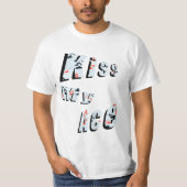 トランプのポーカーキスマイエースおもしろいメンズホワイトTシャツ Tシャツ (正面)