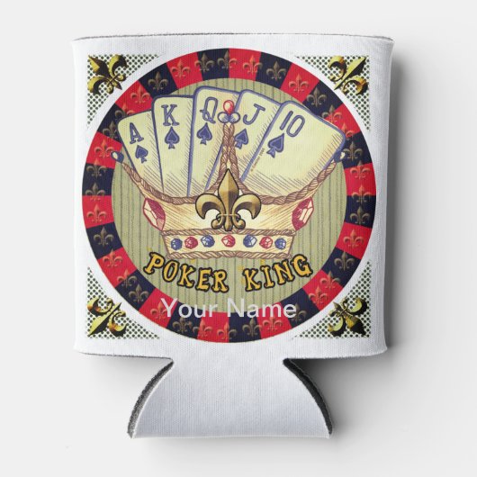 トランプのポーカーキングクーラーボックス 缶クーラー (正面)