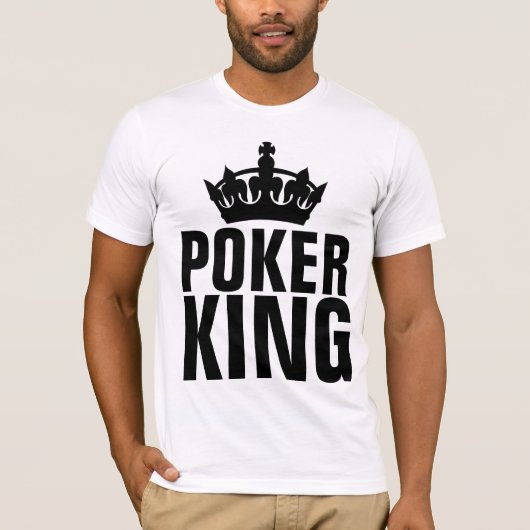 トランプのポーカーキングメンズTシャツティー Tシャツ (正面)