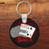 トランプのポーカーキーチェーン キーホルダー (正面)