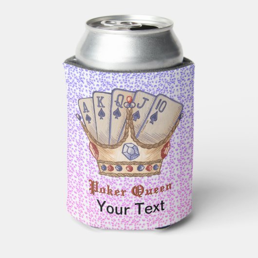 トランプのポーカークイーンクーラーボックス 缶クーラー (缶裏面)