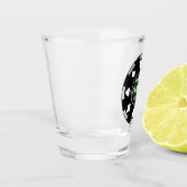 トランプのポーカークラブブラックトランプのポーカーチップw遊ズスーツ ショットグラス (左)