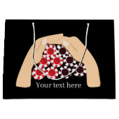 トランプのポーカークールチップの勝者パーティーカジノ ラージペーパーバッグ (正面)