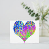 トランプのポーカーグラフィティハート ポストカード (スタンド正面)