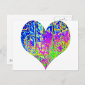 トランプのポーカーグラフィティハート ポストカード (正面/裏面)