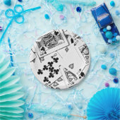 トランプのポーカーゲームトランプパーティー ペーパープレート (パーティー)