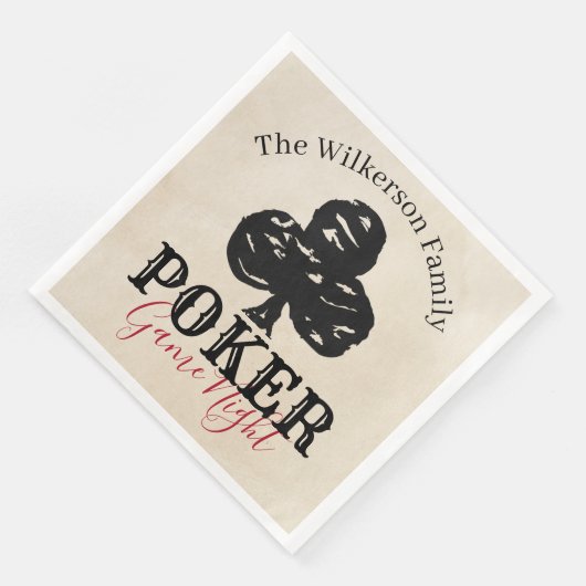 トランプのポーカーゲームナイトヴィンテージスタイルクラブ (コーナー)