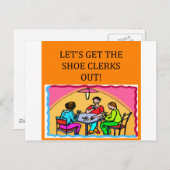 トランプのポーカーゲームプレーヤーのジョーク ポストカード (正面/裏面)