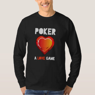 トランプのポーカーゲームラブトランプ賭博プレイヤー聞く Tシャツ