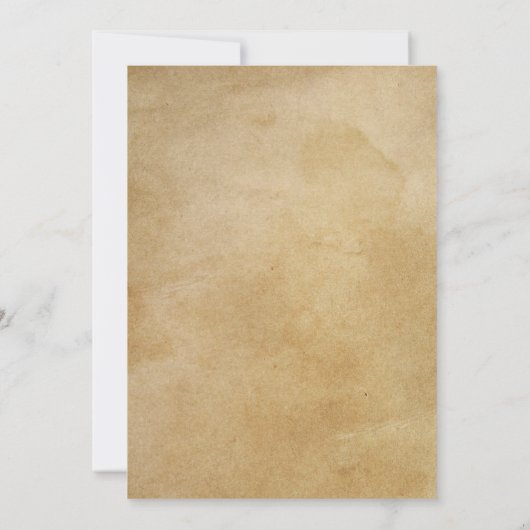 トランプのポーカーゲーム大会ヴィンテージ分与紙 招待状 (裏面)