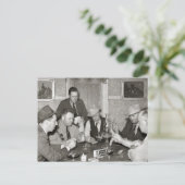 トランプのポーカーゲーム, 1939 ポストカード (スタンド正面)