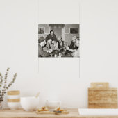 トランプのポーカーゲーム， 1939.ヴィンテージ写真 ポスター (キッチン)