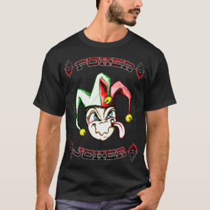 トランプのポーカージョーカー賭博ディーラー選手ホルデムカジノ Tシャツ