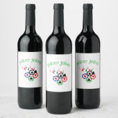 トランプのポーカージョーカー ワインラベル (ボトル)
