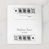 トランプのポーカーストレートフラッシュスペード座席表エスコートカード プレイスカード (外部開封)