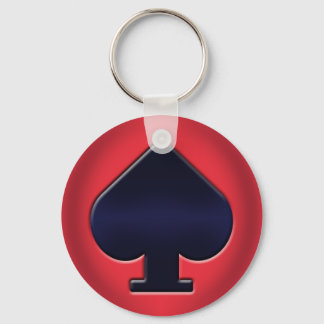 トランプのポーカースペードキーチェーン キーホルダー