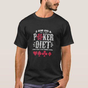 トランプのポーカーダイエット賭博ガンブラー動揺して Tシャツ