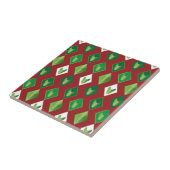 トランプのポーカーダイヤモンドブルテリア タイル (側面)