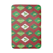 トランプのポーカーダイヤモンドブルテリア バスマット (正面縦)