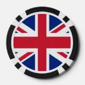 トランプのポーカーチップとイギリス国統一された旗 ポーカーチップ (裏面)