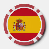 トランプのポーカーチップとスペイン国旗 ポーカーチップ (裏面)