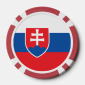 トランプのポーカーチップとスロバキア国旗 ポーカーチップ (裏面)