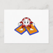 トランプのポーカーチップとトランプのポーカーカード ポストカード (正面)