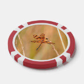 トランプのポーカーチップとトンボとハチドリ写真 ポーカーチップ (シングル)