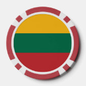 トランプのポーカーチップとリトアニア国旗 ポーカーチップ (裏面)