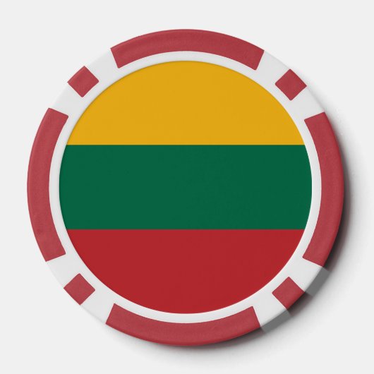 トランプのポーカーチップとリトアニア国旗 ポーカーチップ (裏面)