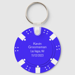 トランプのポーカーチップカジノをテーマにした結婚式の引き出物 キーホルダー