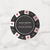 トランプのポーカーチップカジノ結婚をテーマにしたラスベガスデコール コンフェッティ (スモール正面)