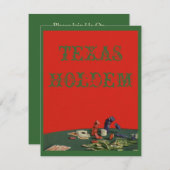 トランプのポーカーチップカードゲームパーティー主題招待状 招待状 (正面/裏面)