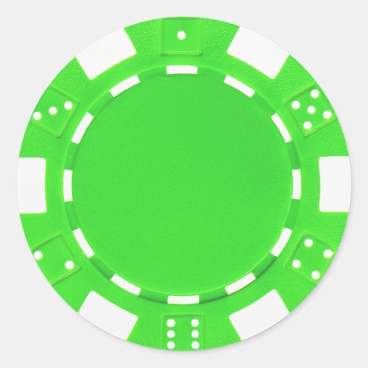 トランプのポーカーチップシール ラウンドシール (正面)