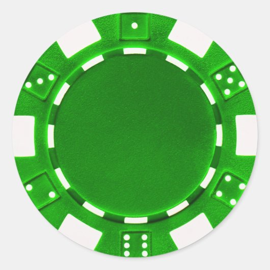トランプのポーカーチップシール ラウンドシール (正面)