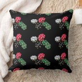 トランプのポーカーチップパターン装飾用クッション クッション (ブランケット)