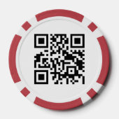 トランプのポーカーチップパーソナライズされた名刺 ポーカーチップ (裏面)