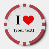 トランプのポーカーチップパーソナライズされた- – イメージの追加/文字 ポーカーチップ (正面)